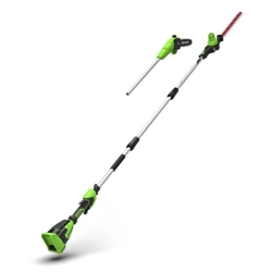 vendita online Potatore + tosasiepi 2in1 a batteria solo corpo macchina Tagliasiepi e potatori Greenworks